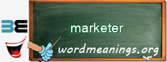 WordMeaning blackboard for marketer